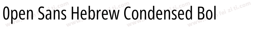 0pen Sans Hebrew Condensed Bold字体转换